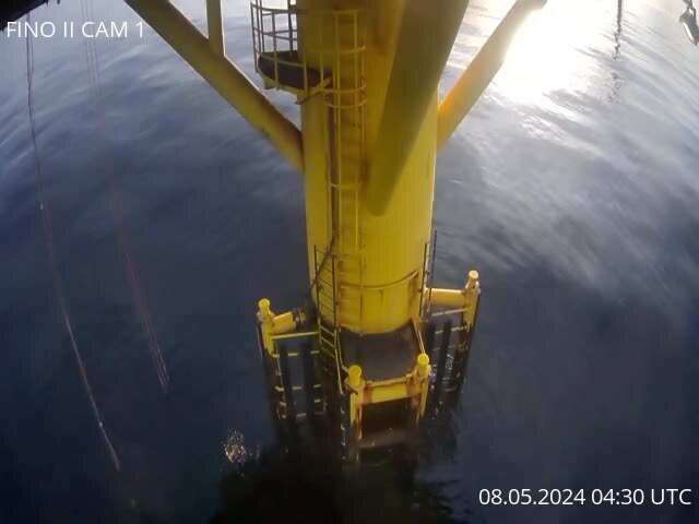 FINO2: Webcam overlooking the foot of the research platform